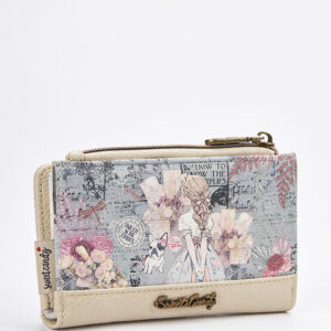 Sweet Candy Γυναικείο Πορτοφόλι με Vintage Καθρέφτη & Ρετρό Design – Mirror Bloom