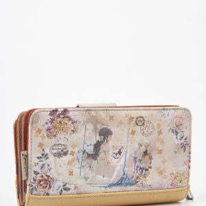 Sweet Candy Γυναικείο Πορτοφόλι με Vintage Καθρέφτη & Ρετρό Design – Mirror Bloom