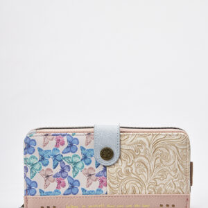 Sweet Candy Γυναικείο Πορτοφόλι με Vintage Καθρέφτη & Ρετρό Design – Mirror Bloom