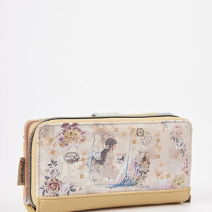 Sweet Candy Γυναικείο Mini Πορτοφόλι με Vintage Καθρέφτη & Κλασικό Κούμπωμα – Mirror Bloom