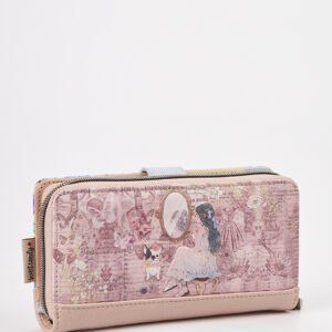 Sweet Candy Γυναικείο Πορτοφόλι με Vintage Καθρέφτη & Ρετρό Design – Mirror Bloom
