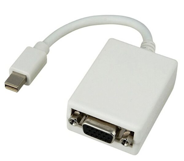 POWERTECH αντάπτορας mini DisplayPort σε VGA CAB-DP015, 0.20m, λευκός