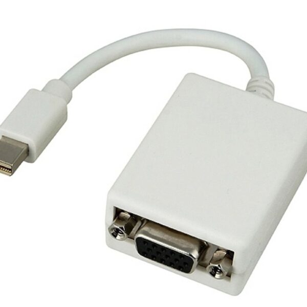 POWERTECH αντάπτορας mini DisplayPort σε VGA CAB-DP015, 0.20m, λευκός