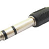 POWERTECH αντάπτορας stereo 6.35mm σε RCA CAB-J024, μαύρος, 5τμχ