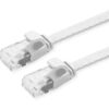 POWERTECH καλώδιο δικτύου CAB-N336, flat, Cat 6a U/UTP, 50cm, λευκό