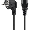 POWERTECH καλώδιο τροφοδοσίας CAB-P032, 3x 1mm², 5m, μαύρο
