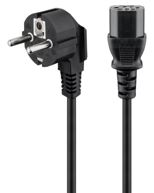 POWERTECH καλώδιο τροφοδοσίας CAB-P032, 3x 1mm², 5m, μαύρο
