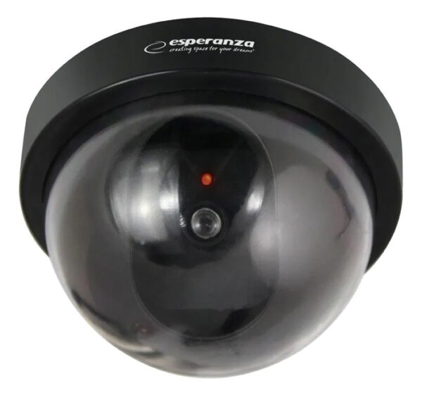 ESPERANZA ψεύτικη κάμερα CCTV ECA101 με LED, μαύρη