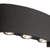 POWERTECH LED φωτιστικό τοίχου HLL-0161, 6W, 4000K, 480lm, IP65, μαύρο