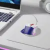 HOCO GM31 gaming ενσύρματο ποντίκι, USB-A, 3600DPI, άσπρο-μπλε