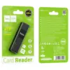 HOCO HB20 card reader 2 σε 1, USB-A 3.0, μαύρο