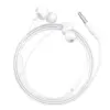 HOCO M60 ενσύρματα ακουστικά με μικρόφωνο, jack 3.5mm, λευκά