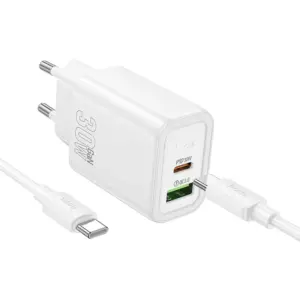 HOCO X96 καλώδιο USB-A to Type-C PD, 6A, 100W, 1m, λευκό