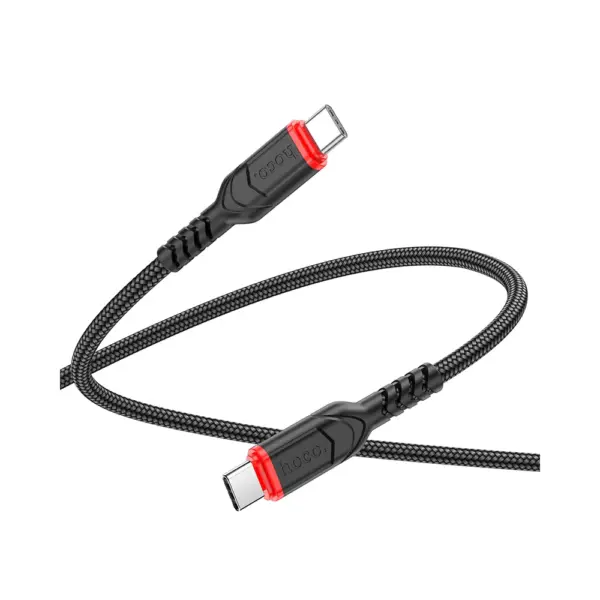 HOCO X59 καλώδιο Type C σε Type C 3A 60W, 3m, μαύρο