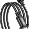 HOCO X89 καλώδιο φόρτισης-δεδομένων Type C σε Type C, PD, 3A, 60W, 1μ, μαύρο
