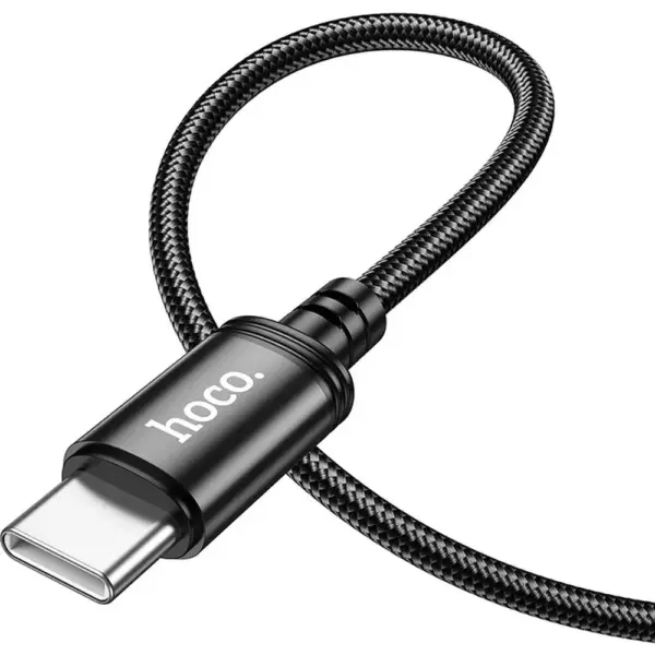 HOCO X89 καλώδιο φόρτισης-δεδομένων Type C σε Type C, PD, 3A, 60W, 1μ, μαύρο