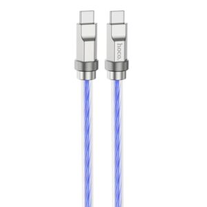 HOCO X96 καλώδιο USB-A to Type-C PD, 6A, 100W, 1m, λευκό