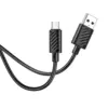 Hoco Gratifed X88 καλώδιο δεδομένων - φόρτισης 2,4Α, USB-A σε Micro USB, 1μ, μαυρο
