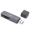 Hoco HB45 card reader 2 σε 1, USB-A 2.0, γκρι