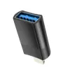 Hoco UA17 αντάπτορας OTG από USB A (female) σε Lightning 8-pin, μαύρο