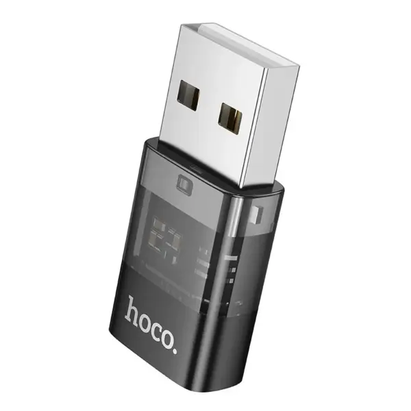 Hoco UA36C αντάπτορας USB A (male) σε Type C (female), μαύρο