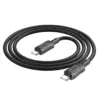 Hoco X94 Leader καλώδιο δεδομένων - ταχείας φόρτισης 60W USB Type C σε USB Type-C, PD, 1μ, μαύρο