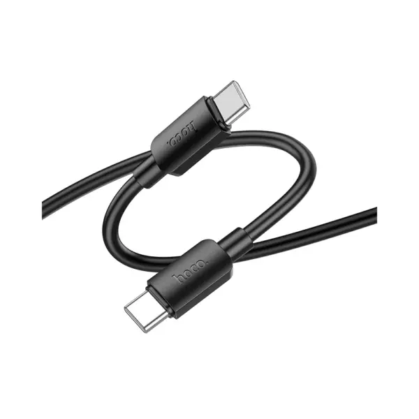 Hoco X96 καλώδιο δεδομένων - ταχείας φόρτισης 3A 60W, Type C σε Type C, PD, 1μ, μαύρο