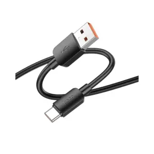 Hoco X96 καλώδιο δεδομένων - φόρτισης 2,4Α 27W, USB-A σε USB Type C, PD, 0,25μ, μαύρο