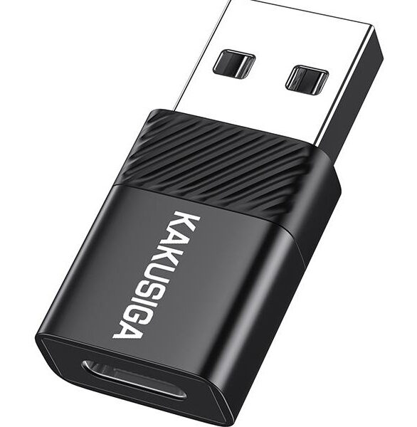 KAKUSIGA αντάπτορας USB-C σε USB KSC-1407, 480Mbps, 60W, μαύρος