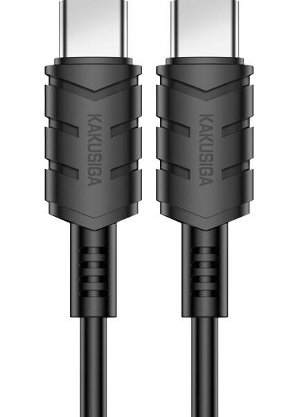 KAKUSIGA καλώδιο USB-C σε USB-C KSC-710, 60W, 480Mbps, 1.2m, μαύρο