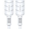 KAKUSIGA καλώδιο USB-C σε USB-C KSC-710, 60W, 480Mbps, 1.2m, λευκό