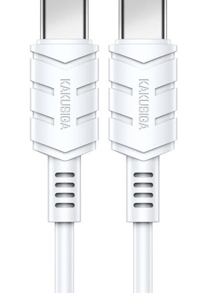 KAKUSIGA καλώδιο USB-C σε USB-C KSC-710, 60W, 480Mbps, 1.2m, λευκό