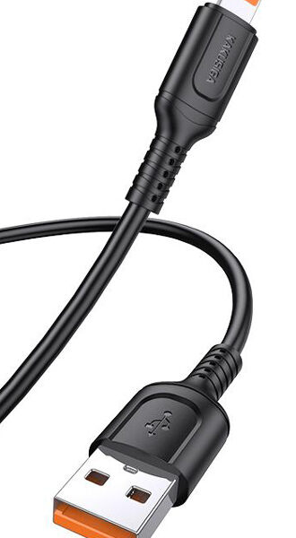 KAKUSIGA καλώδιο Lightning σε USB KSC-805, 12W, 480Mbps, 1m, μαύρο