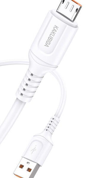 KAKUSIGA καλώδιο micro USB σε USB KSC-805, 12W, 480Mbps, 1m, λευκό