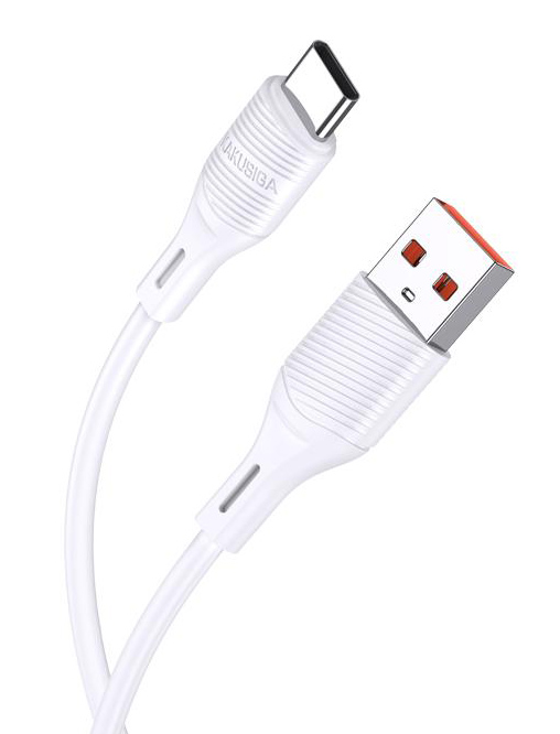 KAKUSIGA καλώδιο USB-C σε USB KSC-953, σιλικόνης, 15W, 480Mbps, 1m, λευκό