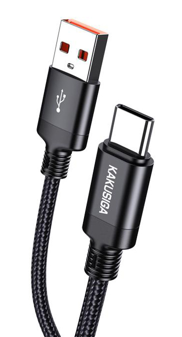 KAKUSIGA καλώδιο USB-C σε USB KSC-970, 15W, 480Mbps, 1m, μαύρο