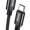 KAKUSIGA καλώδιο USB-C σε USB-C KSC-970, 60W, 480Mbps, 1m, μαύρο