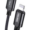 KAKUSIGA καλώδιο Lightning σε USB KSC-970, 15W, 480Mbps, 1m, μαύρο