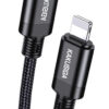 KAKUSIGA καλώδιο Lightning σε USB-C KSC-970, 27W, 480Mbps, 1m, μαύρο