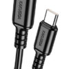 KAKUSIGA καλώδιο Lightning σε USB-C KSC-982, 20W, 480Mbps, 1m, μαύρο
