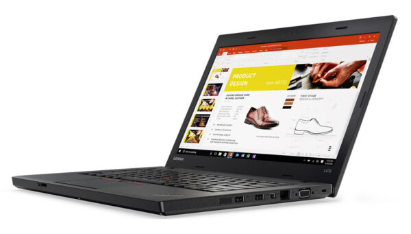 LENOVO Laptop ThinkPad L470, Refurbished Grade A, i5-6300U, 8/256GB SSD, 14", Cam, HD Graphics 520, FreeDOS