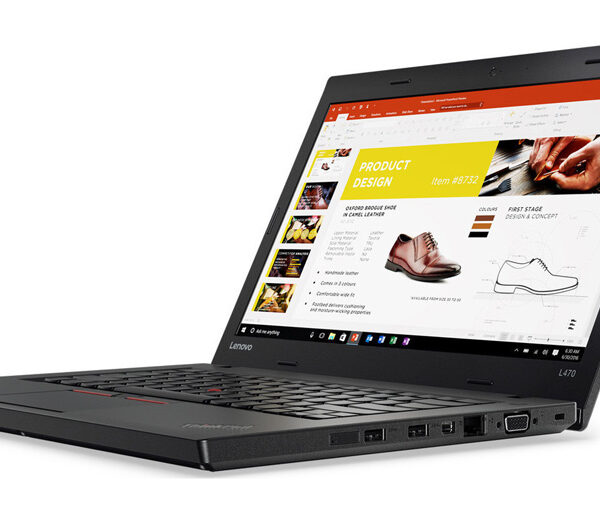 LENOVO Laptop ThinkPad L470, Refurbished Grade A, i5-6300U, 8/256GB SSD, 14", Cam, HD Graphics 520, FreeDOS
