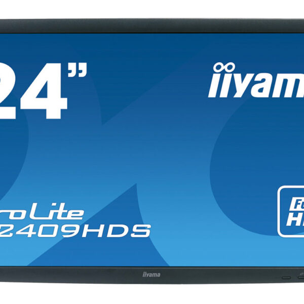 IIYAMA used οθόνη B2409HDS LED, 24" 1920x1080, VGA/HDMI/DVI, χωρίς βάση, Grade A