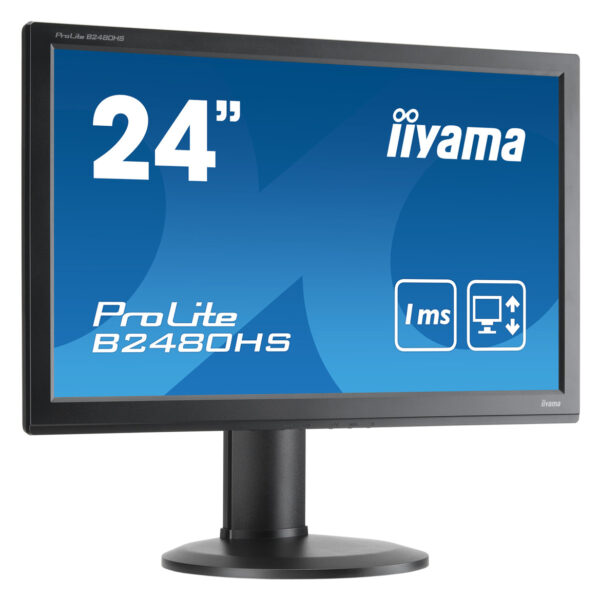 IIYAMA used οθόνη B2480H TN LED, 24" Full HD, VGA/DVI/HDMI, Grade B