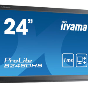 IIYAMA used οθόνη B2480H LED, 24" 1920x1080, VGA/DVI/HDMI, χωρίς βάση, Grade B
