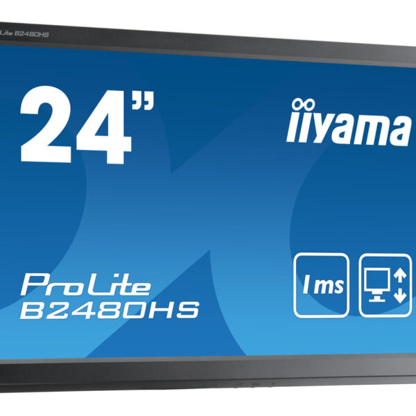 IIYAMA used οθόνη B2480H LED, 24" 1920x1080, VGA/DVI/HDMI, χωρίς βάση, Grade B