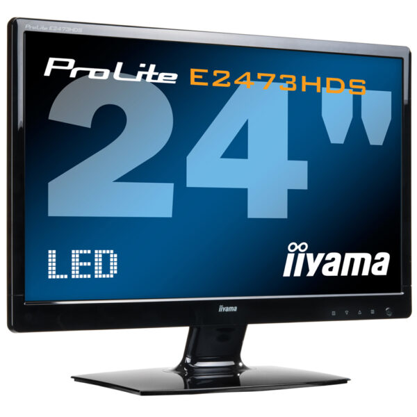 IIYAMA used οθόνη E2473HDS LED, 24" 1920x1080, VGA/DVI/HDMI, Grade B