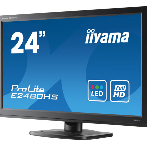 IIYAMA used οθόνη E2480HS LED, 24" 1920x1080, VGA/DVI/DisplayPort, Grade B