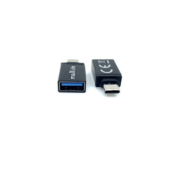 Maxlife αντάπτορας USB 3.0 (female) σε USB-C (male) μαύρο