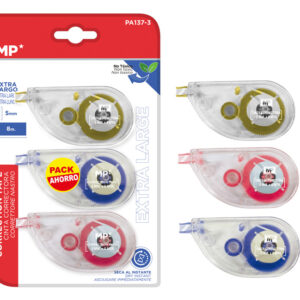 MP mini συρραπτικό με ανταλλακτικά PA636, 24/6-26/6, 10 φύλλα, κόκκινο